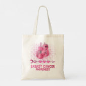 Tote Bag Femmes Sensibilisation au cancer du sein Gants en (Dos)