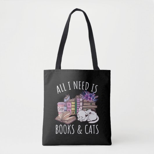 Tote Bag Femmes Tout Ce Dont J'Ai Besoin, C'Est Des Livres (Devant)