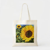 Tote Bag Fence painted de Sunflowers (Devant)