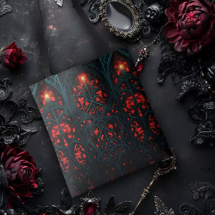 Tote Bag Fenêtre en verre de couleur gothique