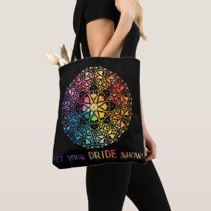 Tote Bag Fenêtre gothique Fierté arc-en-ciel