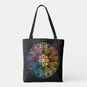 Tote Bag Fenêtre gothique Fierté arc-en-ciel (Dos)