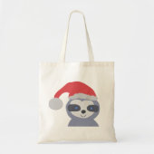 Tote Bag Fente de Noël avec chapeau de Noël (Devant)