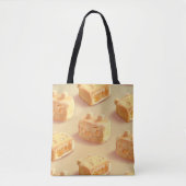 Tote Bag Fer T : Motif de gâteau d'ananas taïwanais (Devant)