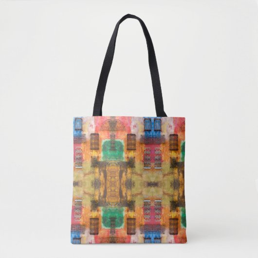 Tote Bag Fer urbain, mur peint, mur en brique (Devant)