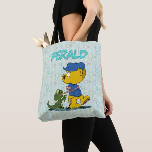 Tote Bag Ferald & The Baby Lizard (De près)