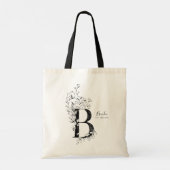 Tote Bag Ferme à la mode rustique Lettre B monogrammed (Dos)