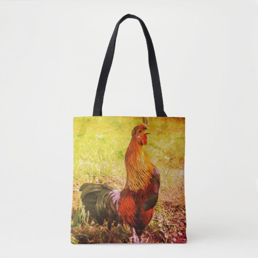 Tote Bag Ferme de croisière à coq Animaux Abstraits (Devant)