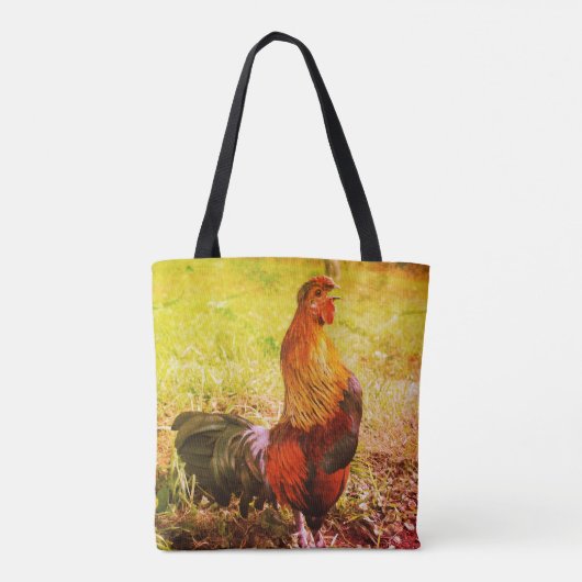 Tote Bag Ferme de croisière à coq Animaux Abstraits (Dos)