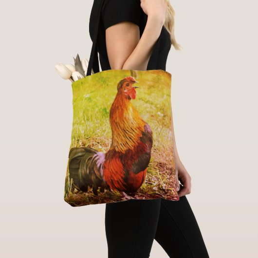 Tote Bag Ferme de croisière à coq Animaux Abstraits (De près)