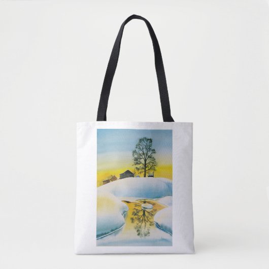 Tote Bag Ferme d'hiver (Devant)