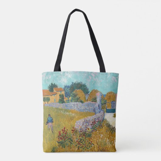 Tote Bag Ferme en Provence par Vincent Van Gogh (Dos)