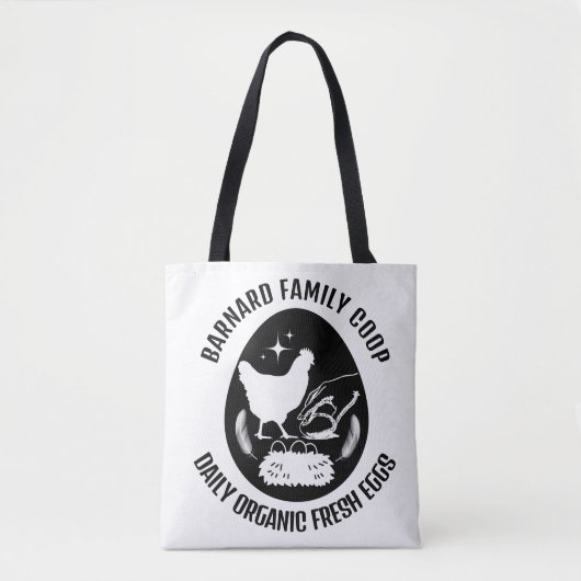Tote Bag Ferme tendance OEufs frais bio de poulet Cadeau (Devant)