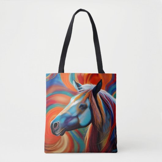 Tote Bag Fermer la tête du cheval (Devant)