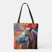 Tote Bag Fermer la tête du cheval (Dos)