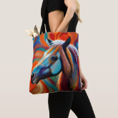 Tote Bag Fermer la tête du cheval (De près)