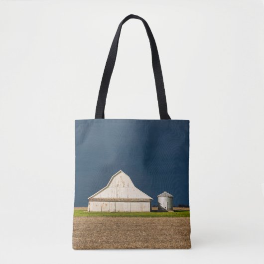 Tote Bag Fermes | Grange blanche & Silo (Devant)