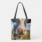 Tote Bag Fermes | Vache Holstein Chewing (Dos)