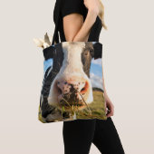 Tote Bag Fermes | Vache Holstein Chewing (De près)