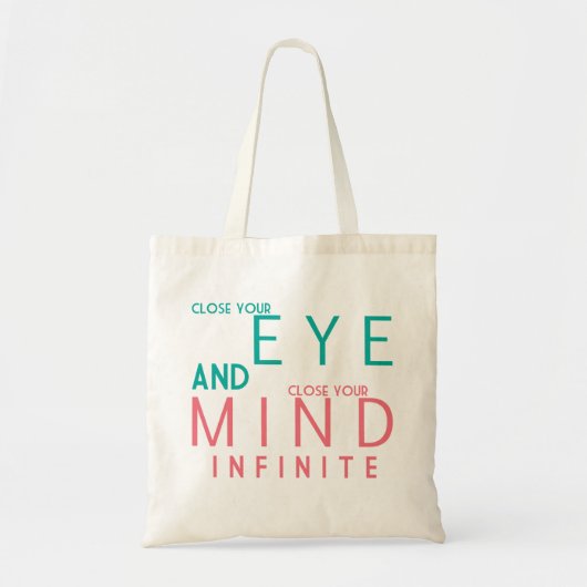 Tote Bag Fermez votre oeil (Devant)
