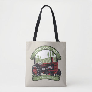 Tote Bag Fermier de Vintage Farm Tractor