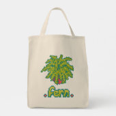 Tote Bag Fern Pixelart, Pixel Art (Dos)