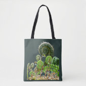 Tote Bag Ferns - spiralling magic (Devant)
