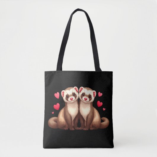 Tote Bag Ferret Love (Devant)