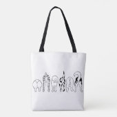 Tote Bag Fesses de Chien (Dos)