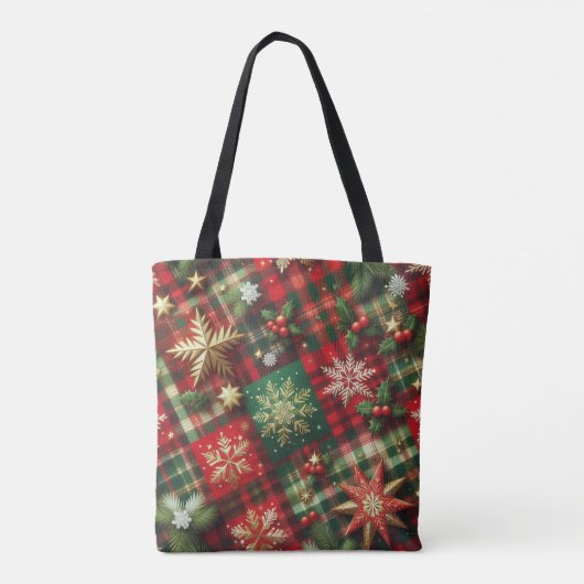 Tote Bag Festif Plaid (Dos)