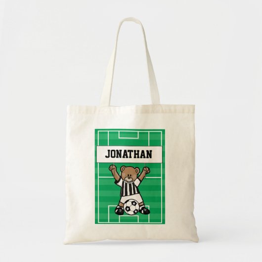 Tote Bag Festin mignon personnalisé d'anniversaire d'ours (Devant)