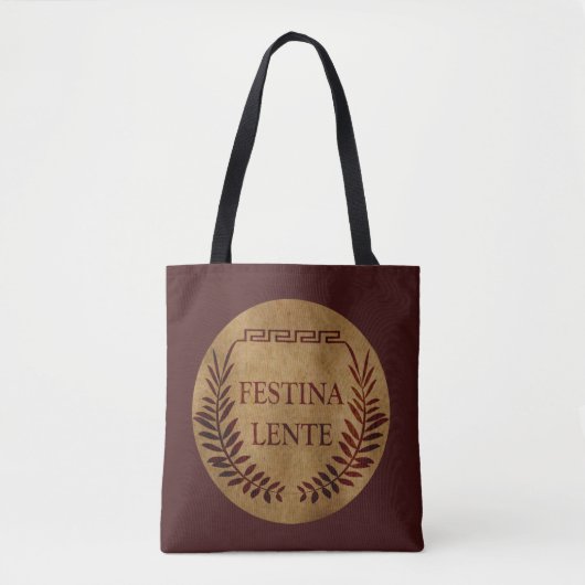 Tote Bag Festina lente (Devant)