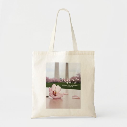 Tote Bag Festival national des fleurs de cerises (Devant)