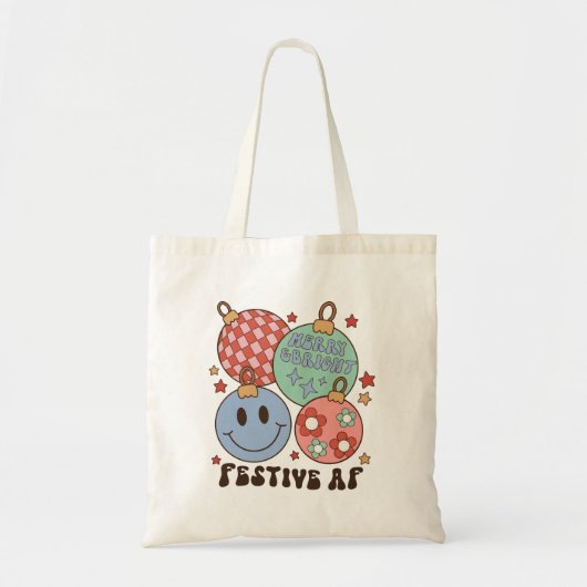Tote Bag Festive Fête de Noël (Devant)