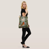 Tote Bag Festive Robin et Holly (Sur le modèle)