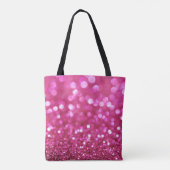 Tote Bag Festive Rose foncé : Élégant Abstrait. (Dos)