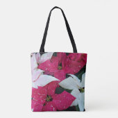 Tote Bag Festive vacances Poinsettias Floral (Dos)