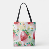 Tote Bag Fête d'anniversaire aux fraises mignonnes (Dos)