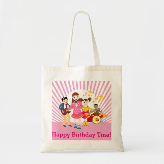 Tote Bag Fête d'anniversaire de la star du pop (Devant)