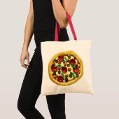 Tote Bag Fête d'anniversaire de pizza (Devant (produit))