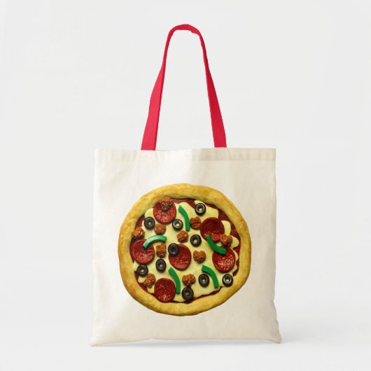 Tote Bag Fête d'anniversaire de pizza (Devant)