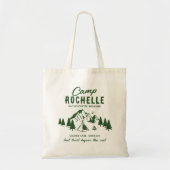 Tote Bag Fête de bachelorette du Camping Moderne (Devant)
