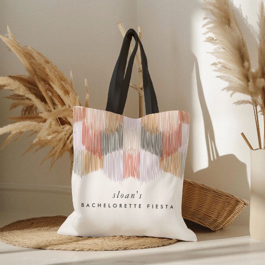 Tote Bag Fête de Bachelorette Moderne Frange Fiesta