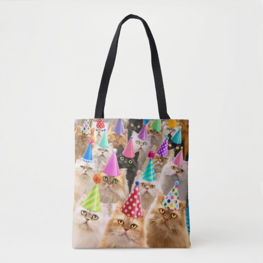 Tote Bag Fête de chats (Devant)