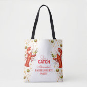 Tote Bag Fête de Fiançailles Côtière Amour de Homard (Devant)