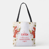 Tote Bag Fête de Fiançailles Côtière Amour de Homard (Dos)