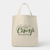 Tote Bag Fête de Fiançailles sur Mesure Camp Style Moderne (Dos)