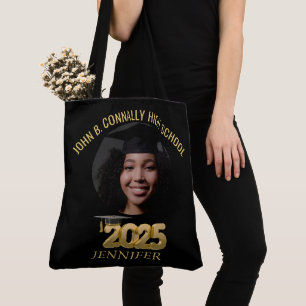 Tote Bag Fête de graduation photo moderne et élégant