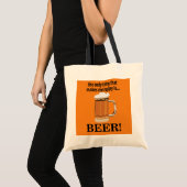 Tote Bag Fête de la Bière Drôle de Boisson (Devant (produit))