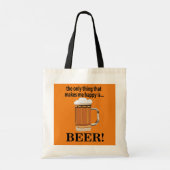 Tote Bag Fête de la Bière Drôle de Boisson (Dos)